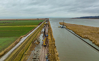 Trwa drugi etap budowy toru wodnego do portu w Elblągu. Jak postępują prace?
